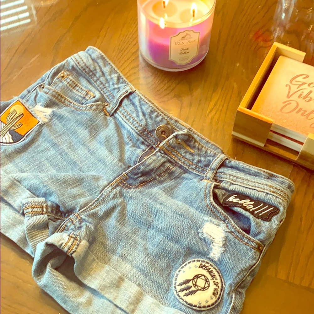 Denim shorts